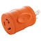 Ac Works Plug Adapter, L6-20R, L6-30P, L6-20P, 0 ft., Orange ADL630L620 - alternate 1